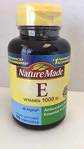 Nature Made dl-Alpha Vitamine E 1000 IE Softgels 60 ea (verpakking van 2)