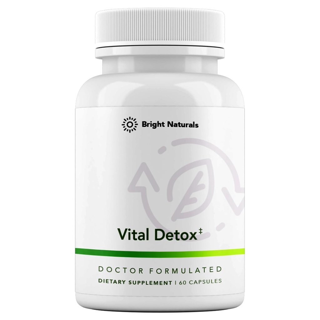 Vital Detox Liver Supplement - First Enzyme-Focused Liver Health Formula - Contains NAC with Milk Thistle, Sulforaphane, and More, 90 Servings