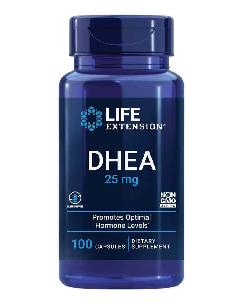 Jarrow BroccoMax Sulforaphane 35mg and Life Extension DHEA 25mg - Liver Health, Hormone Balance, and Healthy Aging Supplement Bundle