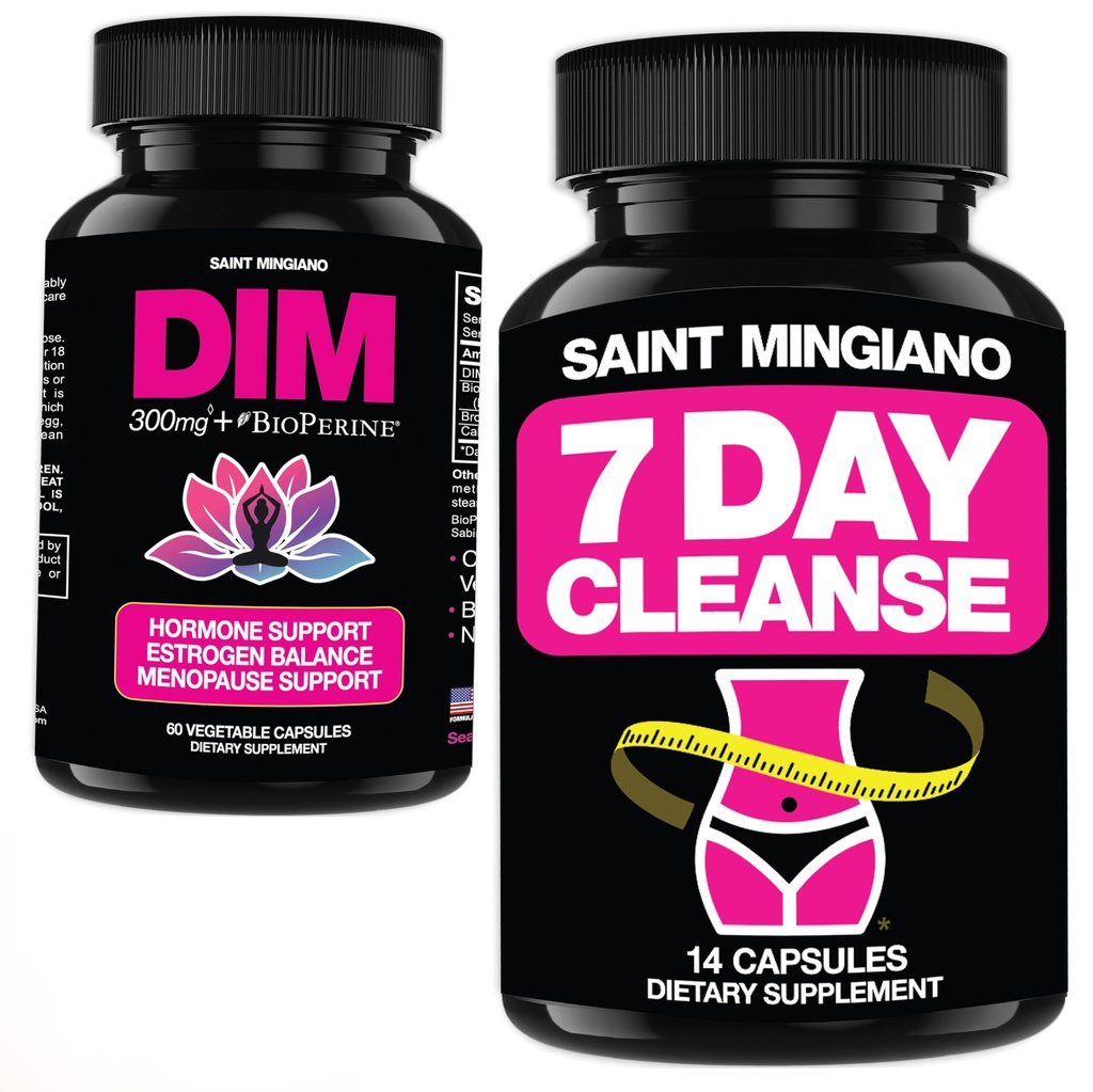 7 Day Cleanse Program Colon Detox - with - DIM Supplement 300 mg