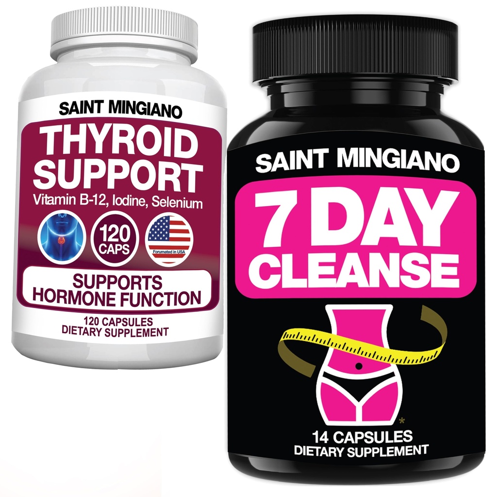 7 Day Cleanse Program Detox - with - Thyroid Support Supplement