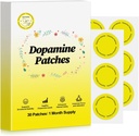 Dopamine Patches, Extra Strength Natural Plant-Based Formula, Non-GMO Vegan Transdermal Patches, All-Day Dopamine & Serotonin Balance Support for Daily Wellness & Work-Life Balance, 30 Pcs