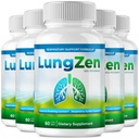 LungZen Capsules, Official LungZen Supplement Pills - Maximum Strength, All Natural Lung Cleanse & Health Support, Advanced Formula Lung Zen for Healthy Flow, Comfort and Detox Reviews (5 Pack)