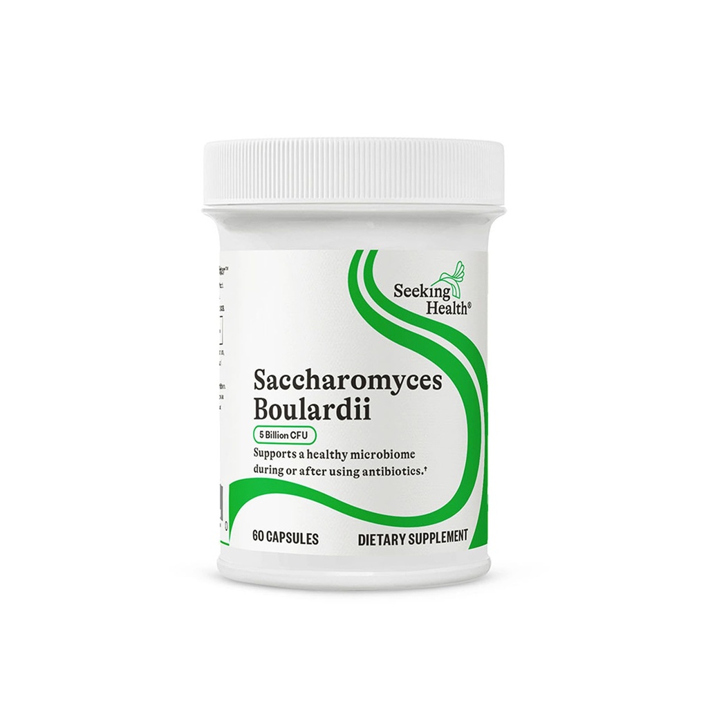 Seeking Health Saccharomyces Boulardii - Gentle Digestive Support for Healthy Bowel Movements* - Supports a Good GI Tract Environment & Microbiome While Traveling* - Gluten & Dairy-Free - 60 Capsules