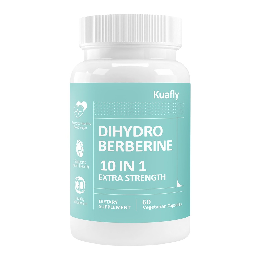 Dihydroberberine Supplement HCl 750mg – Enhanced Absorption Complex with Ceylon Cinnamon, Bitter Melon, R‑ALA, Milk Thistle – Supports Healthy Glucose Metabolism, Heart & Immune Health – 60 Capsules