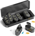 AM & PM Pill Organizer 7 dagen, Weekly Pill Case 2 keer per dag, Pill Box 7 dag, Medicine Pill Organizer voor Reizen, Vitaminen, Visolie, Supplementen