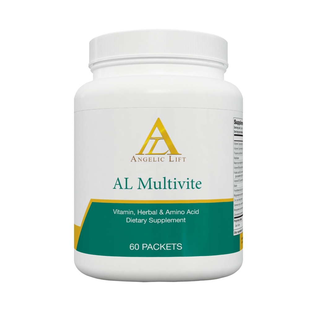 AL Multivite – Daily Multivitamin with Herbal & Amino Acid Complex – Energy, Immunity & Metabolism Support – 30 Packets – Clean, Balanced Supplement for Men & Women