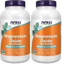 NOW Supplements, Magnesium Oxide, Enzyme Function*, Nervous System Support*, 8-Ounce (Pack of 2)