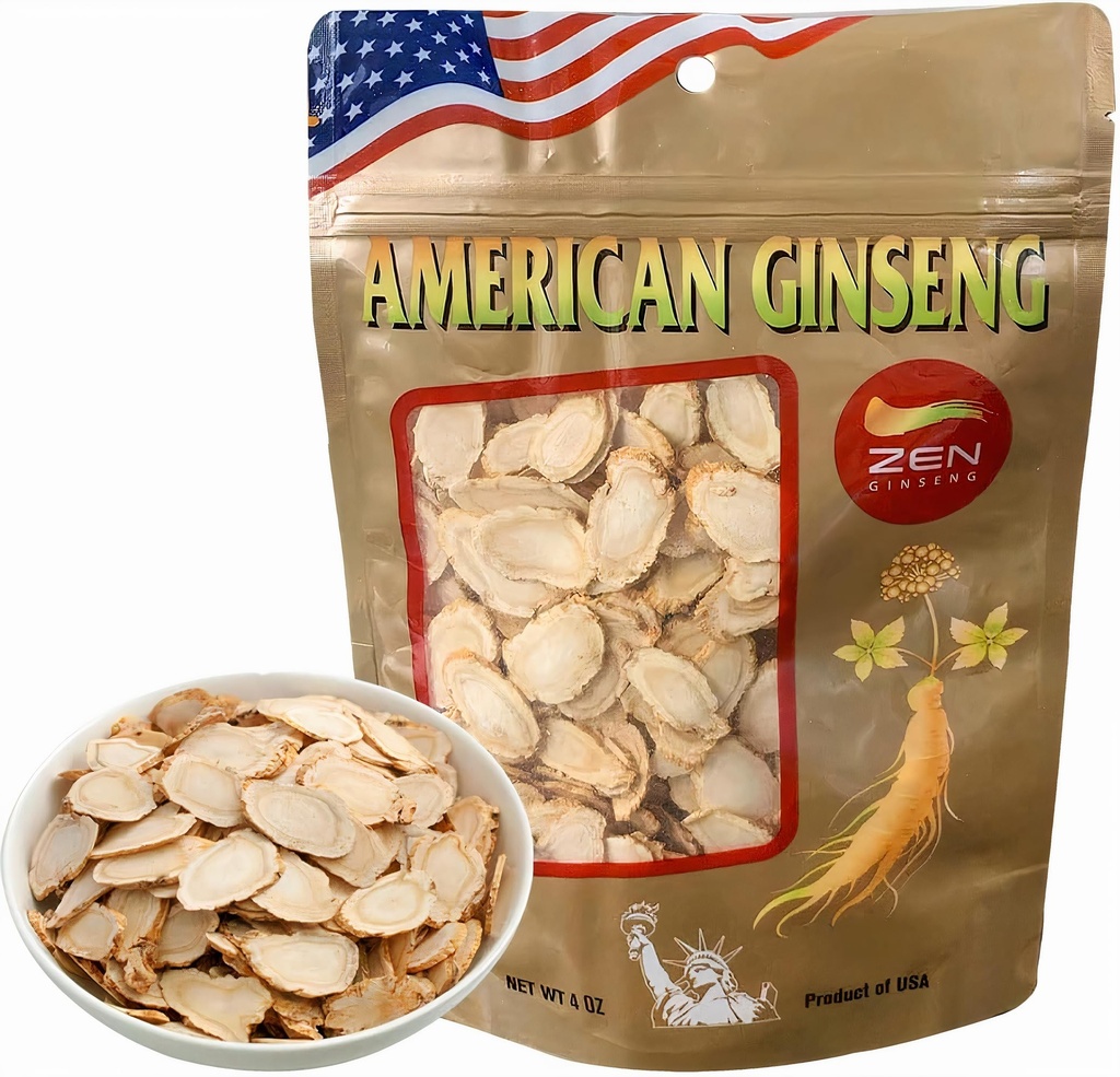 1 zak Amerikaanse Wisconsin Ginseng Slices - Panax Ginseng. Boosts Lichaam Immuniteit, Energie & Uithoudingsvermogen voor Man & Women