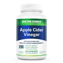 Enzyme Science Apple Cider Vinegar Capsules – Organic ACV Supplement with The Mother for Digestive Health & Gut Support – 60 Capsules