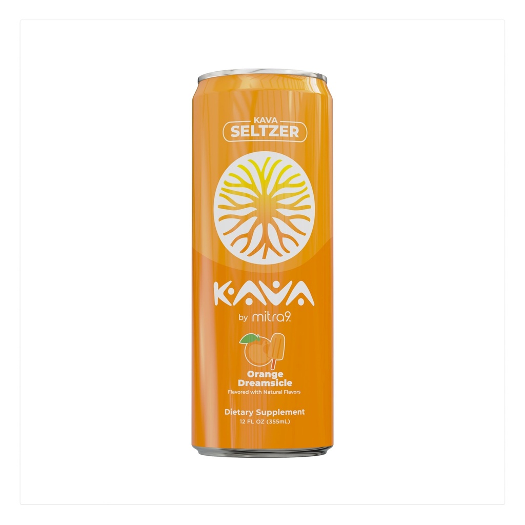 MITRA9 Botanische Dranken - Oranje Dreamsicle Sparkling Kava Drink met Kava Wortel Extract - Mood Enhancer - Plant Based - Bevordert natuurlijke rust en duidelijkheid (12 Fl. Oz) (4)