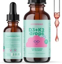 JoySpring Liquid Vitamin D3 with K2 Vitamin D for Kids - Immune Support for Kids, Daily Multivitamin with Burdock Root & Elderberry for Kids Immune Booster and Natural Kids Focus Supplements Drops
