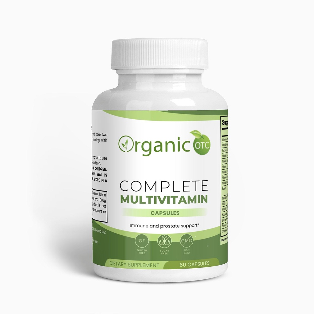 Generieke Biologische Complete Multivitamine - Inclusief Vitamine B Complex, Groene Thee, Granaatappel en Kruiden Blends - Vegetarische Capsules - Handhaaf een Balance Life - 60 Capsules