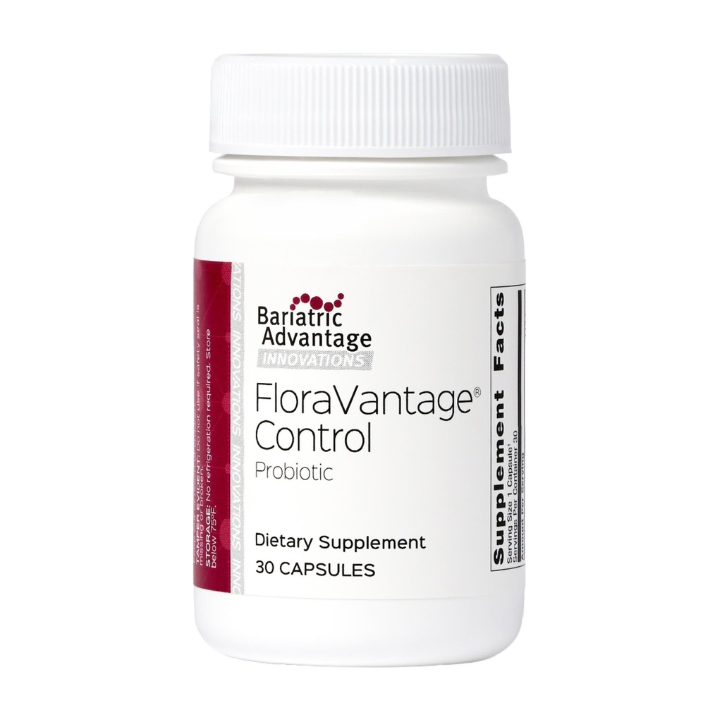 Bariatric Advantage FloraVantage Control - Probiotic Health for Bariatric Patients - Probiotic for Gut Health - Vegetarian & Non-GMO - 30 Count