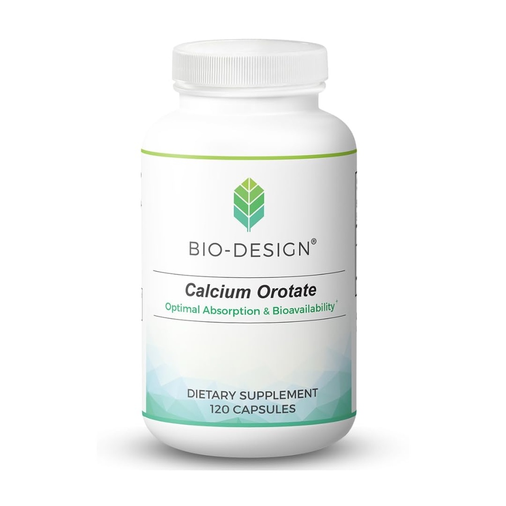Calcium Orotate - Bioavailable Chelated Mineral Supplement - 110 mg per Serving - Supports Bone, Cardiac, & Nervous System Health - 120 Capsules
