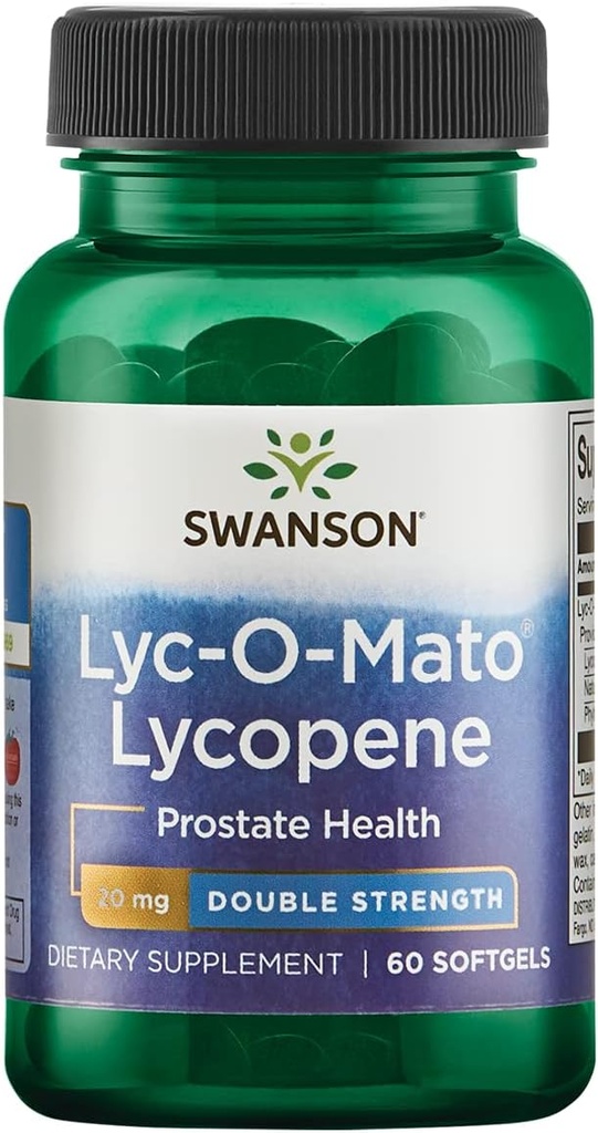 Swanson Dubbelsterk LYC-O-Mato Lycopeen 20 Milligrammen 60 Sgels