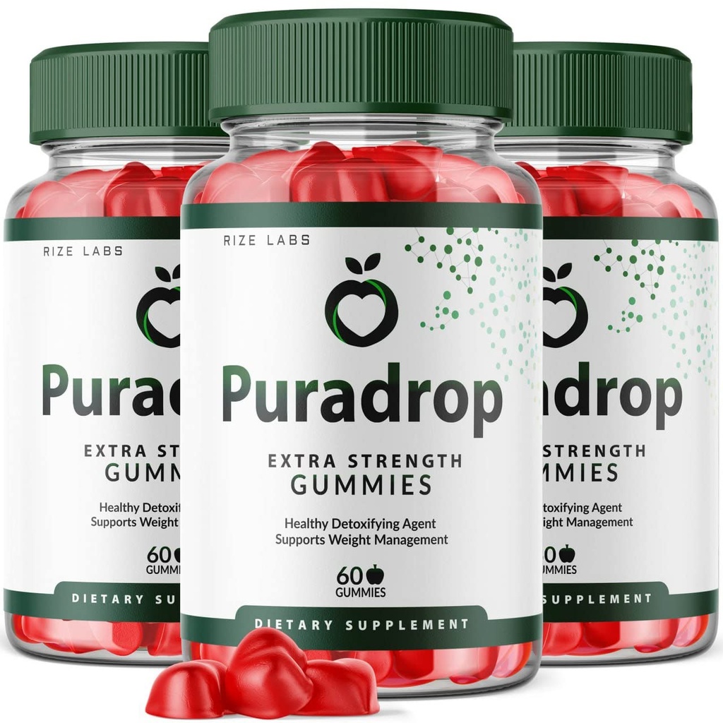 Puradrop Keto ACV Gummies for Advanced Weight Loss with Apple Cider Vinegar, Supplement Helps in Reducing Belly Fat, for Extra Strength (180 Gummies)