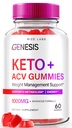 Genesis Keto Keto+ACV Gummies, Supplement for Advanced Weight Loss, All Natural Extreme 2000mg Gummies (60 Gummies)