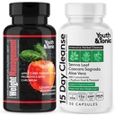 15 Day Colon Cleanse and Probiotic Enhanced Apple Cider Vinegar for Body Detox or to Break the Plateau | All Natural to Feel Lighter and Slender