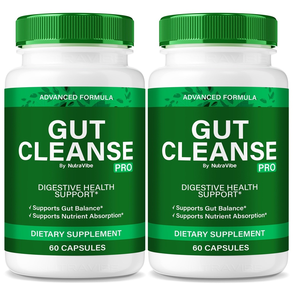 (2 Pack) Gut Cleanse Pro - GutCleanse Pro for Gut & Digestion Formula, Got CleansePro for Digestive Support, Comfort and Balance | GutCleansePro Pills Gentle and Easy-to-Take (120 Capsules)