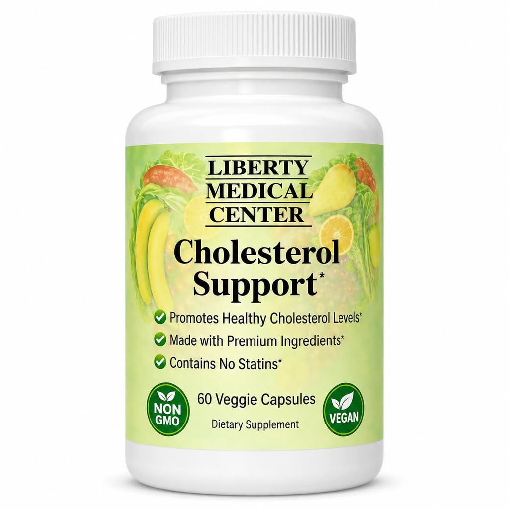 Cholesterol Support Supplement by Dr. Rodney Malisos – Heart Health & Cholesterol Wellness Formula with Bergamot, Berberine, Garlic, Milk Thistle & Olive Leaf – 60 Capsules