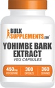 BulkSupplements.com Yohimbe Extract Capsules - Yohimbe Bark Extract, Yohimbe Supplementen, Kruidensupplement - Glutenvrij, 1 Veg Capsule per portie, 360 Capsules (verpakking van 1)