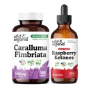 Wild & Organic Caralluma Fimbriata 180 Capsules & Raspberry Ketones Tincture 4 fl oz