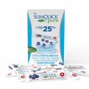 SlimQuick Pure 3X Extra Strength Drink Mix Packets, Metabolism and Weight Management for Women, Helps in Fat Breakdown, with Green Tea, Caffeine, Chaste Tree, Rhodiola - Blue Raspberry 26 Count