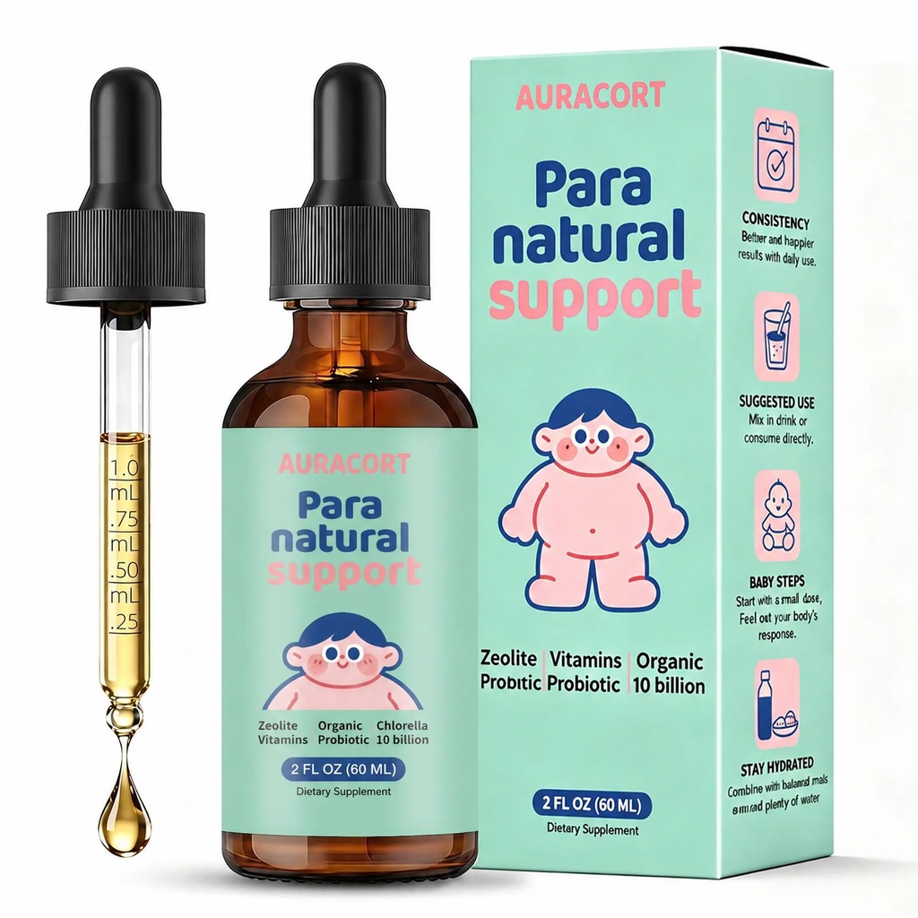 Parasite Cleanse for Humans & Kids, Liquid Drops with Wormwood, Black Walnut, Clove, Zeolite, Organic Chlorella, Oregano & Probiotics Alcohol-Free, 2 Fl Oz (30 Servings)