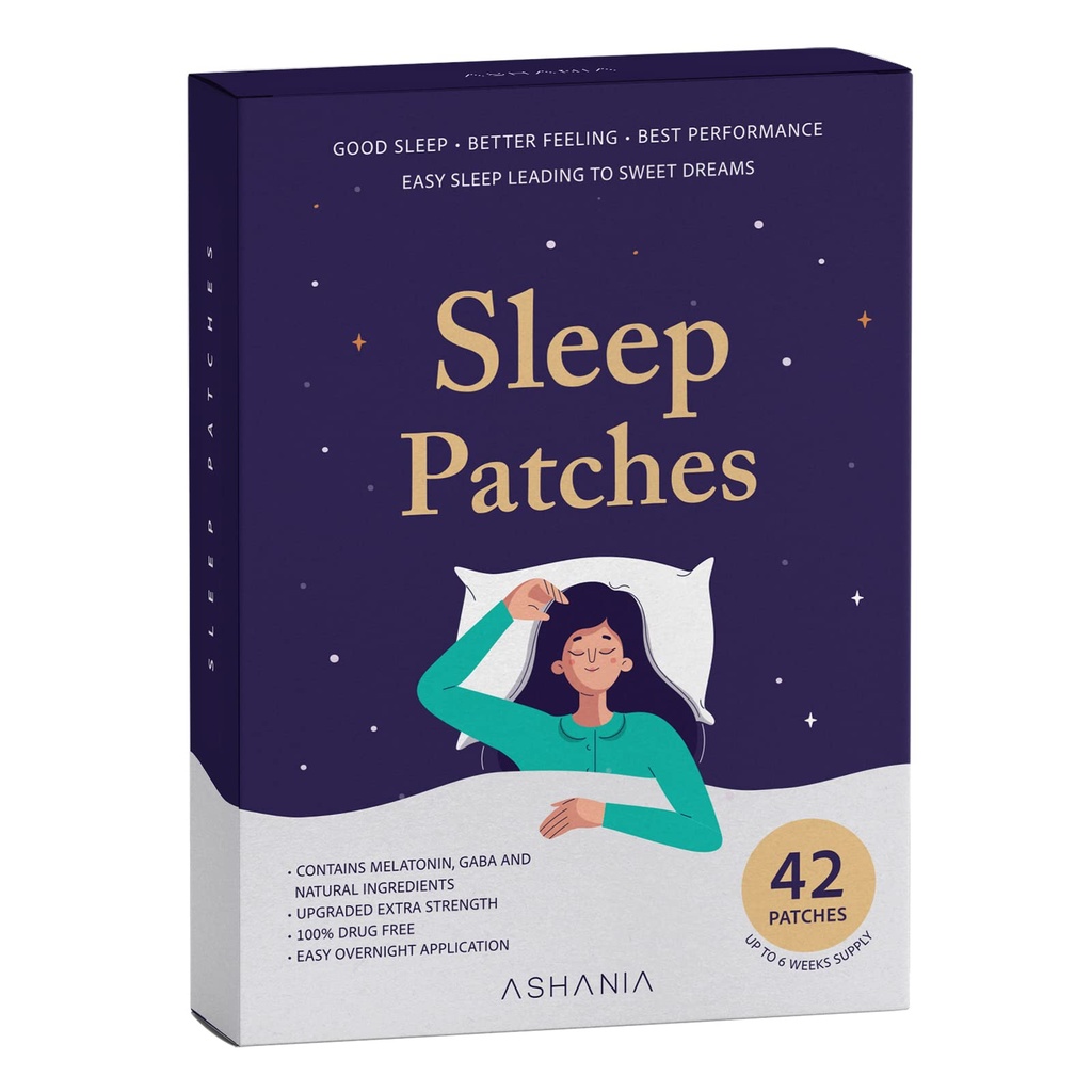 Slaappatches, slaappatches voor volwassenen, opgewaardeerde slaappatches set, gemakkelijk aan te brengen en comfortabele, Premium Ingrediënten, voor mannen en vrouwen (42 Tellen (pakket van 1))