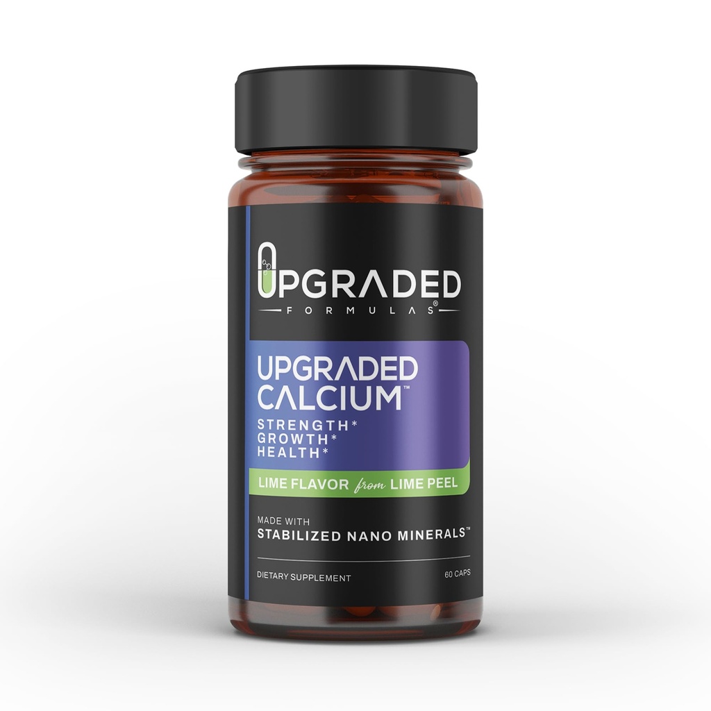 Upgraded Formulas Calcium Supplement - Strength, Growth, Heatlth - 60 Capsules