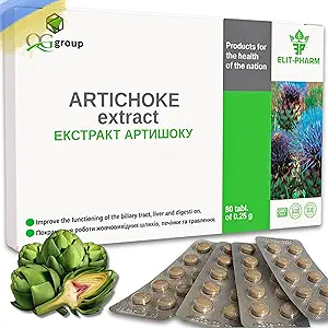 QG groep Pure Artichoke Extract (80 tabletten - 200 mg elk) Dieetsupplement voor lever gezondheid en spijsvertering ondersteuning - Supplement voor mannen en vrouwen