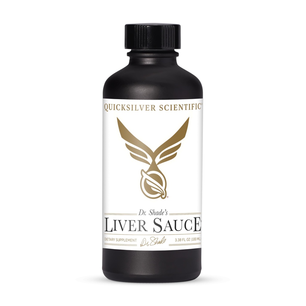 Quicksilver Wetenschappelijke Leversaus - Liposomale Lever Detox met DIM, Quercetine, Lipoïnezuur, Melkdistel en Dandelion Wortel Supplement - Ondersteunt Bile & Toxin Momentum (100 ml / 3,38 oz)