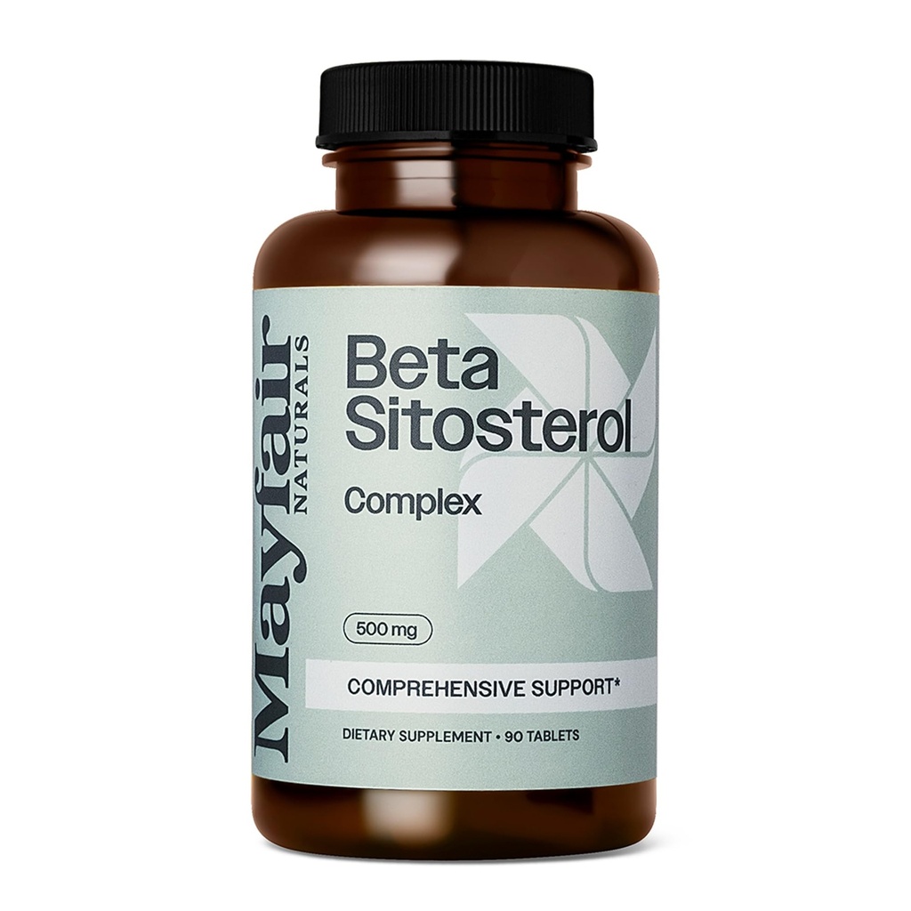 Beta Sitosterol Complex, 500mg, Plant Broned, 90 Tablets, Uitgebreide Ondersteuning Complement