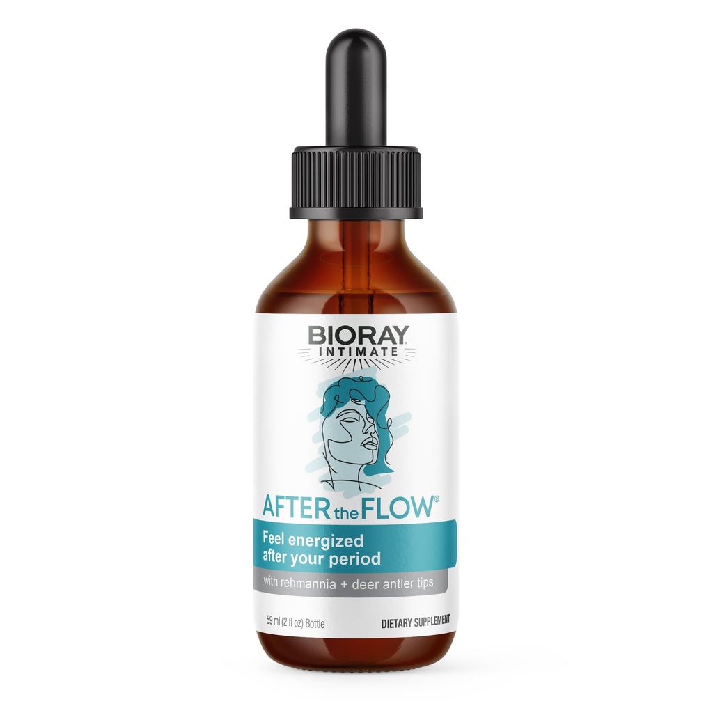 BIORAY After the Flow - 2 fl oz - Natural Menstrual Support - Non-GMO, Gluten Free