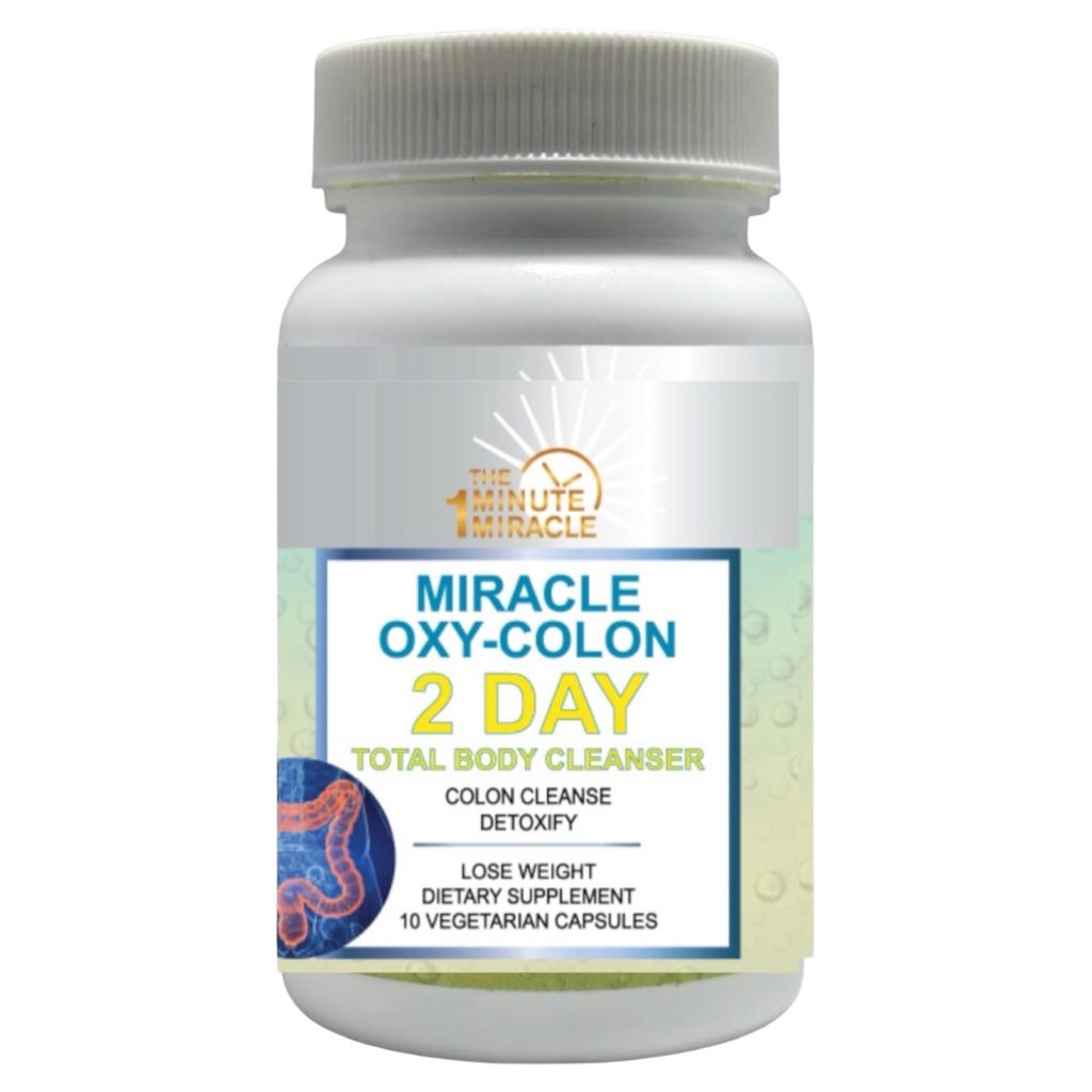 Miracle Oxy-Colon 2 Day Colon Cleanser and Detox - Total Body Cleanser - Intestinal Cleanser - Voted #1