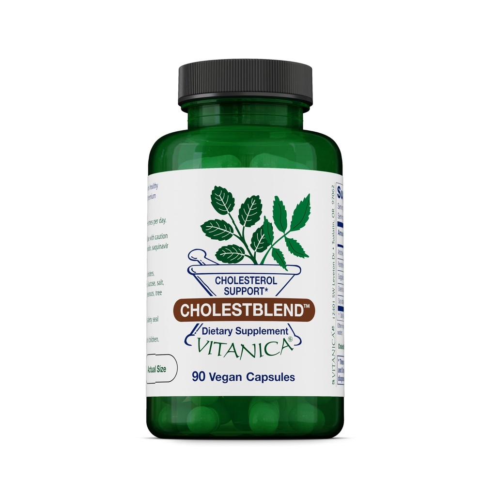 Vitanica Cholesterol, Cholesterol Support, Vegan, 90 capsules
