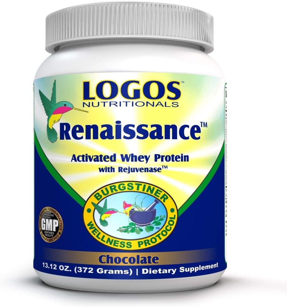 Renaissance Activated Whey Protein Powder Isolate with Digestive Enzymes - 372g - Chocolate Flavor
