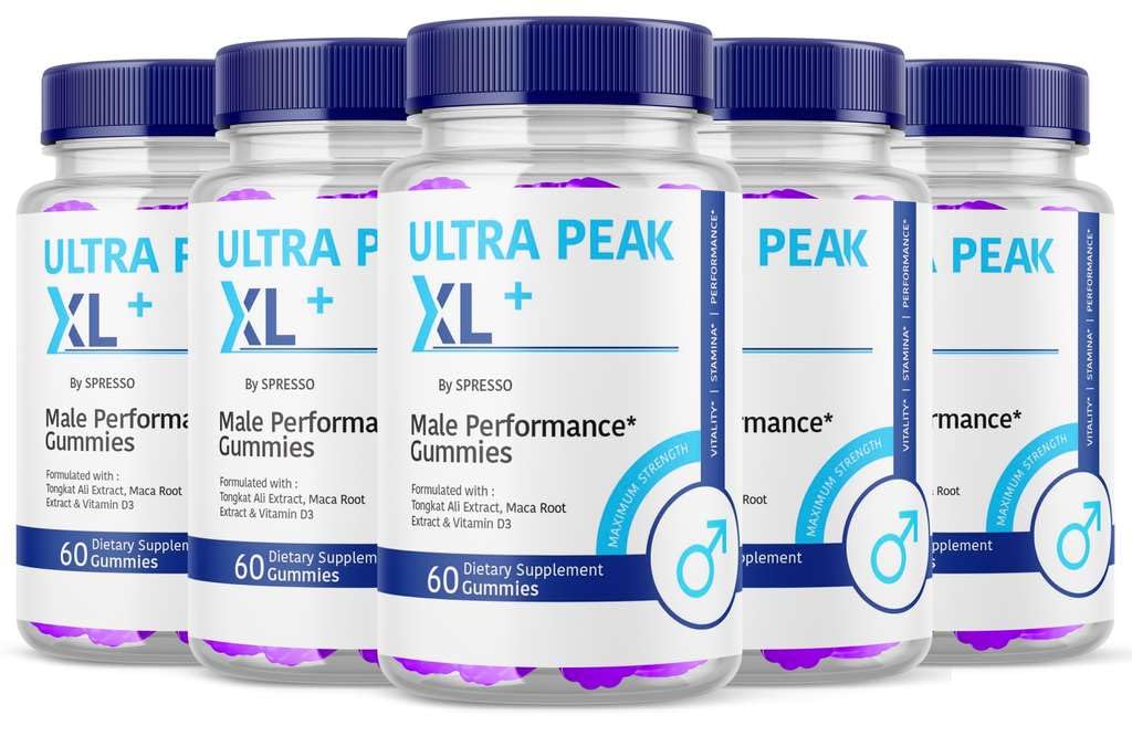 (5 Pack) Ultra Peak XL Gummies, Official UltraPeak XL Supplement Gummys with Premium Ingredients, Advanced Formula Support for Overall Health & Wellness Reviews (300 Gummies)