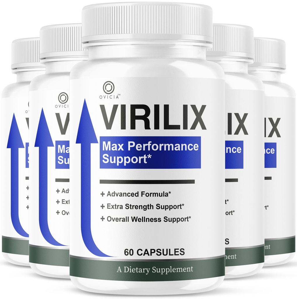 (5 Pack) Virilix Capsules - Virilix Advanced Support Formula Pills All Natural Ingredients Maximum Strength, Daily Premium Vitamins for Overall Health & Wellness Reviews, 300 Capsules for 5 Months