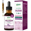 Valerian Root (Valeriana) Sleep Support Drops, 7-in-1 Herbal Extract Liquid Tincture Supplement for Relaxation & Sleep Soundly & Deeply with Passion Flower, Chamomile & Lavender. 2oz