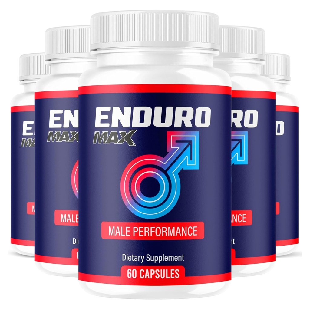 (5 Pack) Enduro Max Capsules, Official EnduroMax Advanced Premium Supplement for Men Support - Maximum Strength, All Natural Enduro Max Vitamin for Overall Health & Wellness, 300 Capsules for 5 Months