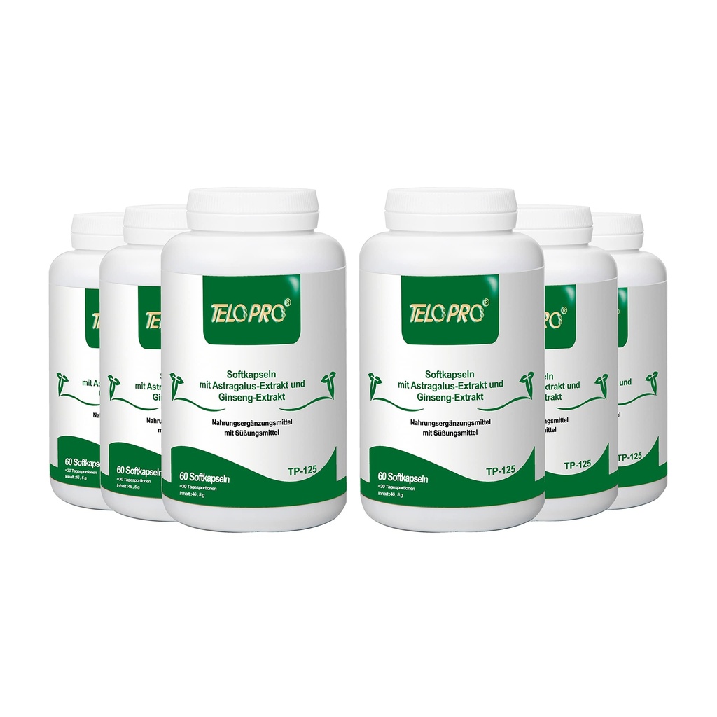 Anti Aging Telomere Supplement | Clinically Proven | Lengthen Telomeres for a Youthful Life | All Natural | 60 Softgels 6 Bottles