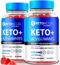 (2 Pack) Keto Accal ACV Gummies for Weight Loss, KetoAccal Keto+ACV Advanced Formula, All-Natural Apple Cider Vinegar Gummy, Premium Keto Accelerator Support, Official Gomitas Reviews (120 Gummies)
