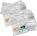 Pill Pouch Bags - (Pack of 400) 3" x 2,75" - BPA-Free, Poly Bag Disposable Zipper Pillen Baggies, Daily AM PM Travel Medicine Organizer Storage Zakken, Best Clear Herbruikbaar met Write-on Labels
