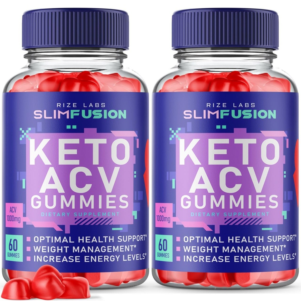 (Pack of 2 Slim Fusion Keto ACV Gummies Advanced Weight Loss, Optimal Health Support, Increase Energy Levels (120 Gummies)