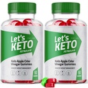 Lets Keto Apple Cider Vinegar Gummies for Weight Management Loss - Advanced Formula - All Natural Ingredients (120 Gummies) (Pack of 2)
