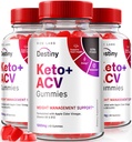 (Pack of 3 Destiny Keto ACV Gummies 1000 MG, for Advanced Weight Loss (180 Gummies)
