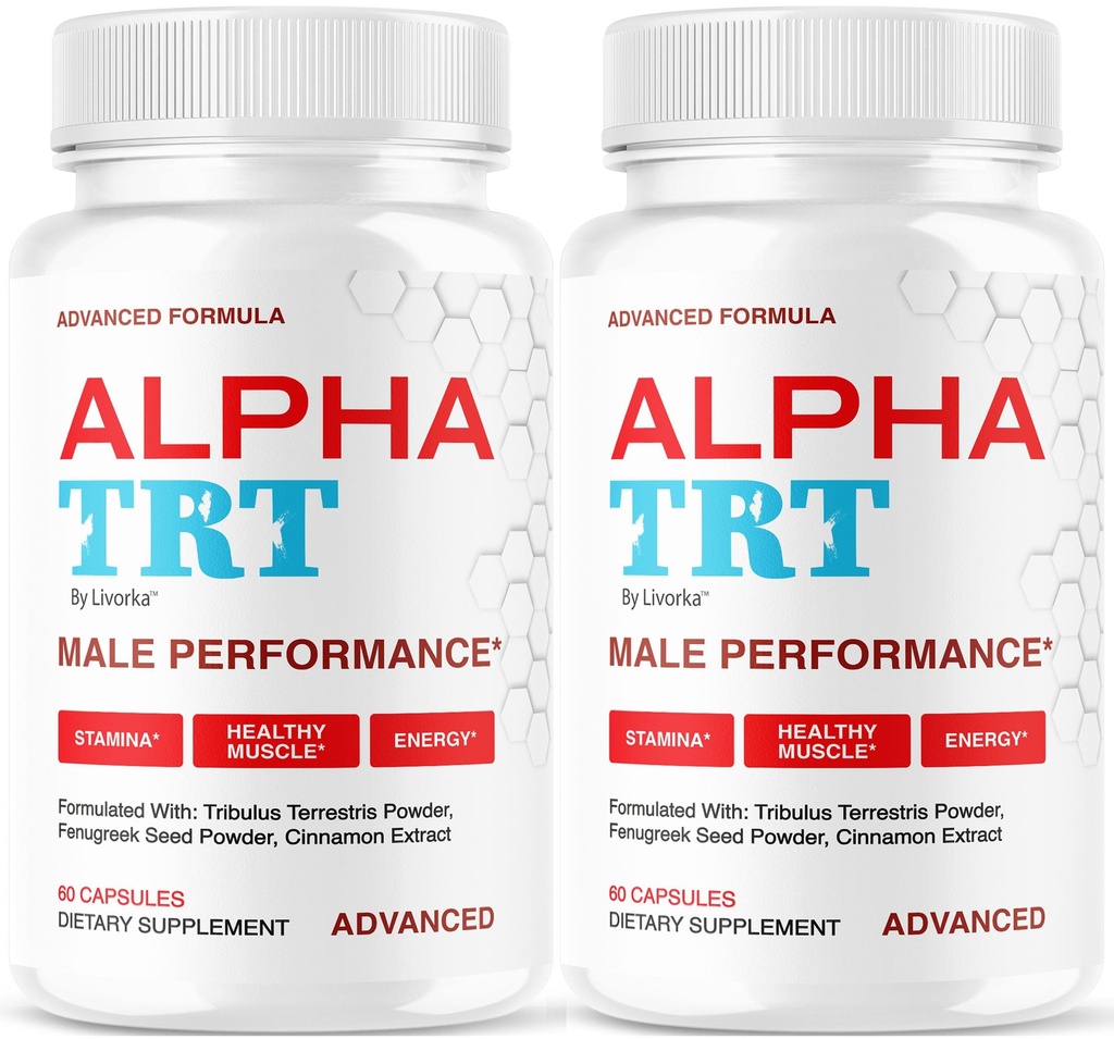 (2 Pack) Alpha TRT Capsules - Official AlphaTRT Pills for Men All Natural Daily Nutrition Support Premium Advanced Formula Multivitamin for Overall Health & Wellness, 120 Capsules for 5 Months