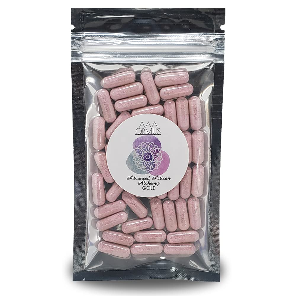 ORMUS Gold - Colloidal Gold Capsules Vegan - Monoatomic Ormus - The Philosopher's Stone - 45 Count Bag
